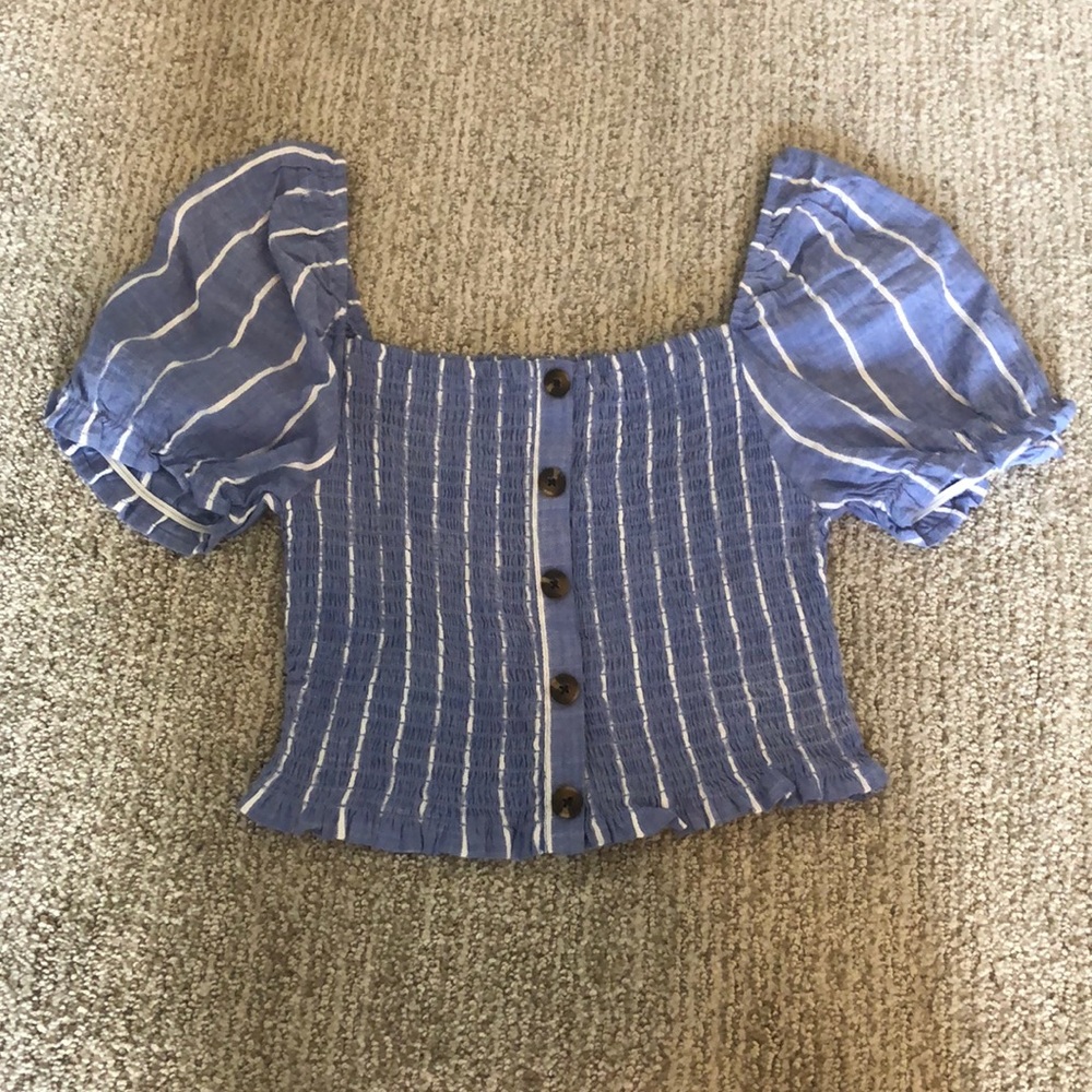 Striped cropped top
